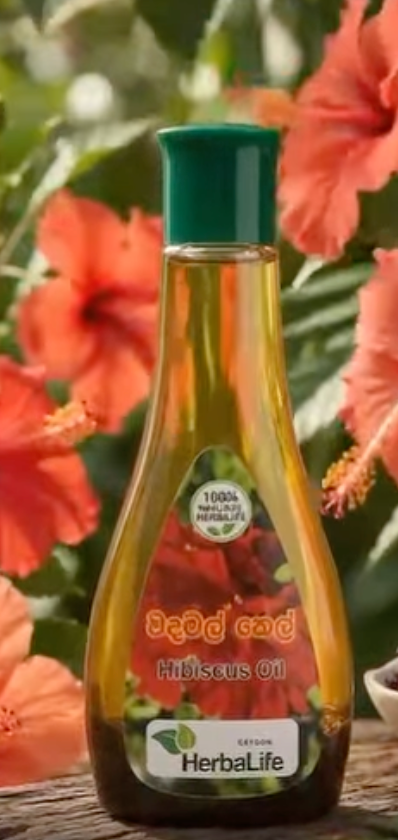 🌺 Ceylon Herbalife Hibiscus Hair Oil (වදමල් තෙල්) 🌺